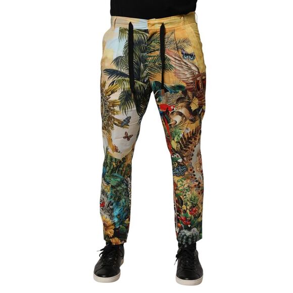 Dolce & Gabbana Other - Dolce & Gabbana Multicolor Tropical King Lounge Trouser Men's Pants